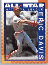1990 Topps 402 Eric Davis All Star  Home Run Leaders Cincinnati Reds - £1.56 GBP