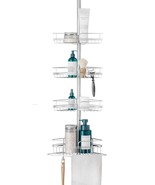 Zenna Home Tension Pole Shower Caddy, Adjustable Corner Shower Storage, ... - $61.63 CAD