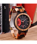 Watch Men Wood Japanese Quartz Watches Men&#39;s Stylish Gift Fashion - $1,348.31 MXN