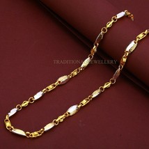 Unisex Italian Turkey chain 916% 22k Gold Chain Necklace Daily wear Jewelry 44 - £3,039.80 GBP+