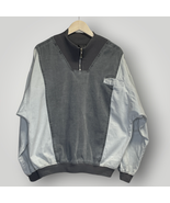 Vintage 1990s Pullover Long Sleeved Gray Quarter Zip Top K Gotcha - £34.29 GBP