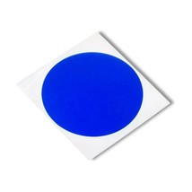3M 8905 Circle-1.500&quot;-500 Blue Polyester/Silicone Adhesive Tape, Pack of 500 - £22.37 GBP