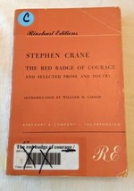 The Red Badge of Courage &amp; Selected Prose and Poetry (Rinehart Ed) Steph... - £1.48 GBP