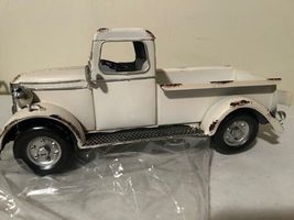 New Vintage style White Metal Truck- SALE image 5