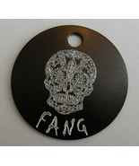 30MM SUGAR SKULL DOG TAG KEY RING PERSONLAIZED FRONT &amp; BACK CHOICE OF 9 ... - $374.40 MXN