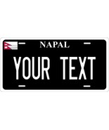 Nepal Black Flag License Plate Personalized Custom Auto Bike Motorcycle - $196.34 MXN+