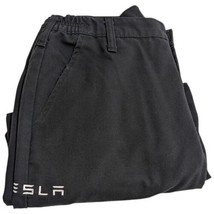 Black Tesla Work Pants Size 33x34 Redcap with Stretch Waist - £27.49 GBP