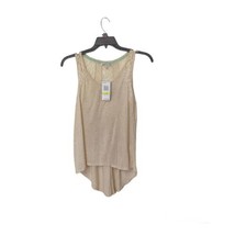 Jolt Ivory Beige High Front Low Back Sleeveless Top Medium New With Tag - £20.11 GBP