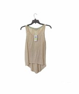 Jolt Ivory Beige High Front Low Back Sleeveless Top Medium New With Tag - $34.52 CAD