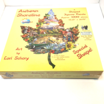 Jigsaw 2010 Puzzle SunsOut "Autumn Shoreline" 1000 Piece Shaped By Lori Schory - $24.74