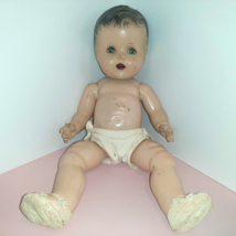 20s 30s 19&quot; Full Composition Baby Doll Sleep Eyes Eyelashes Teeth Dressed - £38.95 GBP