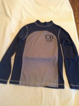 Size 14 XL Crazy 8 UV shirt swimwear rash guard long sleeve blue - £11.78 GBP