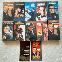 James Bond 007 VHS 10 Movie Lot Thunderball Goldfinger Golden Eye Licence Kill - £6.95 GBP