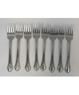 Oneida Bancroft Salad Fork Lot 8 Stainless Flatware Silverware 6 3/4 USA - $40.00
