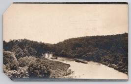 Michigan View on Indian Creek at the Bend RPPC  Postcard E24 - £13.32 GBP