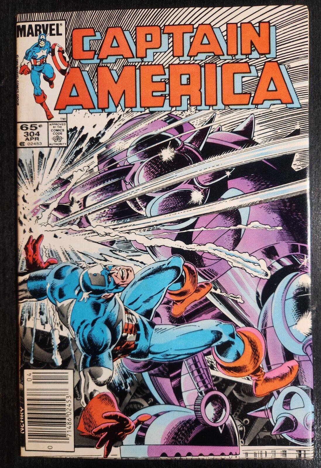 CAPTAIN AMERICA #304 MARVEL COMICS 1985 - NICK FURY NOMAD VF+ - $2.59