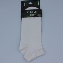 K. Bell Arch Support Womens Ankle Socks Size 9-11 White - £5.36 GBP