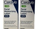 Cerave PM Moisturizing Face Lotion, Lightweight Oil-free PM, 3 oz Pack of 2 - £20.51 GBP