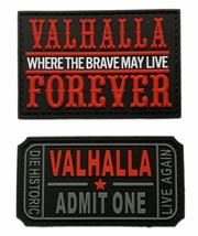 Ticket to Valhalla Admit One Valhalla Forever Patch [2PC Bundle -PVC Rubber -Hoo - £11.95 GBP