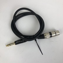 TISINO Female XLR to 1/4 (6.35mm) TS Mono Jack Unbalanced Cable Mic Cord - £14.14 GBP