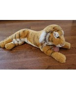 VTG 1988 Geoffrey Inc Korea Brown Tiger 25&quot; Plush Animal Toy . Large - $28.01