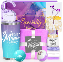 Mother Day Gift for Mom, Best Mom Ever Gifts, Lavender Relaxing Spa Gifts Basket - £33.98 GBP