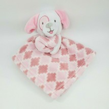 SL Home Fashions Puppy Lovey &amp; Security Blanket Pink White Diamond Girl B89 - £15.74 GBP