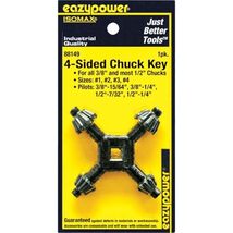 Drill Chuck Key,#1, 2, 3, 4,Quad - $30.63 CAD