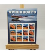 USPS Sheet of 12 Vintage Mahogany Speedboats 41 Cent Stamps - £13.11 GBP