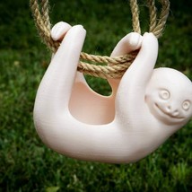 Hanging Sloth Flower Pot Planter Hand-Made Succulent Decoration 3D Printed 12 Co - £8.01 GBP