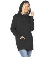 NioBe Clothing Womens Side Tie Sweatshirt Pullover Hoodie (Large, Black) - £26.03 GBP