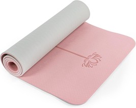 Yoga Non Slip Pilates Fitness Mats Eco Friendly Anti Tear 1 4&quot; Thick Yoga Mats f - £46.22 GBP