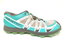 Salomon Women&#39;s Size 8.5 FELLRAISER Contragrip Hiking Shoes Teal Blue Sn... - £39.41 GBP