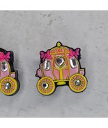 Disney Jibbitz Pink Carriage Cinderella Set of 2 Shoe Charms Fits Crocs ... - $46.74