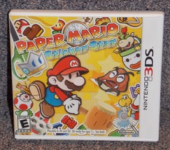 2012 Nintendo 3DS Paper Mario Sticker Star Game In Box With Instructions - £19.01 GBP