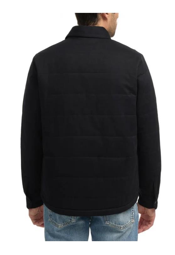 Hurley Mens Shirt Jacket Black Shacket Pockets Quilted Snap Button Lightweight Item image 2
