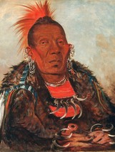 George Catlin Wah ro nee sah, The Surrounder, Chief of the Tribe + Ships Free - £31.17 GBP+