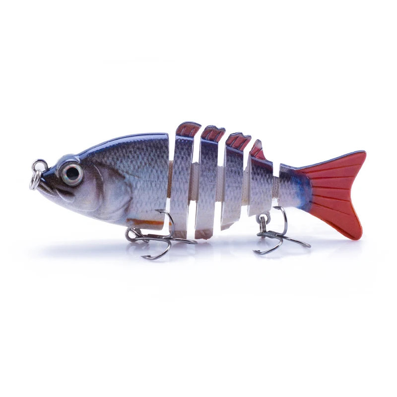 HANLIN Fishing Lure 8.5cm/11g 6 Segments Artificial Pike Lure Bait Multi Jointed - $33.86