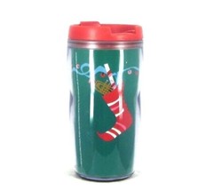 STARBUCKS COFFEE COMPANY 2006 8 oz Xmas Stocking Plastic Travel Tumbler ... - £16.26 GBP