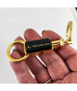 Mercedes Benz Keychain Gold Tone Advertising - $15.84