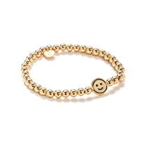 Dm Merchandising women&#39;s crystal icons bracelet - smiley in Gold - size One Size - $23.76