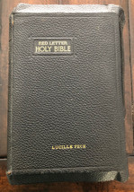 Vintage Holy Bible Teachers Edition Red Letter Thomas Nelson and Sons 1930&#39;s - £28.03 GBP