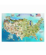Unique USA map Jigsaw puzzle 2000 pieces boardgame birthday adult 3245du... - £119.52 GBP