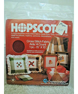 Charles Craft HOPSCOTCH Cross Stitch Fabric AIDA 14 Count  1 Pc 15 &quot; x 1... - $6.29