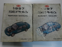1997 Kia Sephia Service Repair Manual 2 Volume Set Factory Oem Book 97 Damaged - $20.20