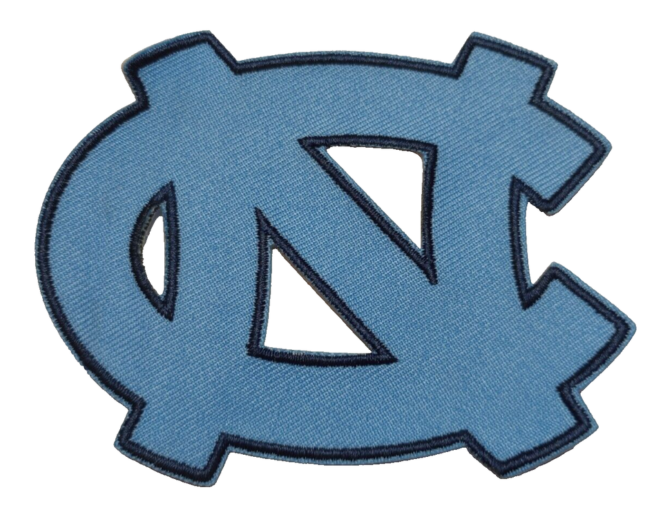 North Carolina Tar Heels~Embroidered PATCH~3 1/2" x 2 3/4"~Iron or Sew On~NCAA