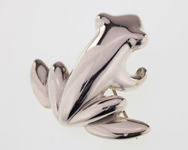 James Avery Large Frog Brooch Sterling Silver 12.6grams - £147.18 GBP