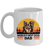 World&#39;s Best Brown Chihuahua Dog Dad Coffee Mug 11oz Retro Cup Gift Dogs Lover - $15.00+