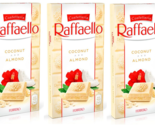 3x Ferrero Raffaello Chocolates Bar Milk White Coconut Almond 3 x 90 g (... - £21.72 GBP