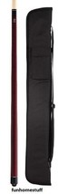 MCDERMOTT LUCKY L5 Red Stain Two-piece Billiard Table Pool Cue Stick & SOFT CASE